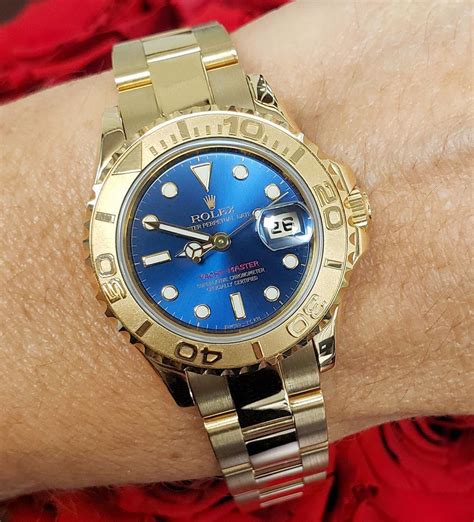 rolex yacht master blue gold